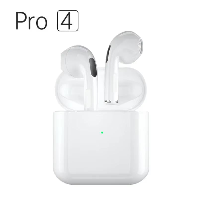 Pro 4 TWS Wireless Bluetooth 5.3 Earbuds with Microphone and Waterproof Design for Xiaomi and iPhone