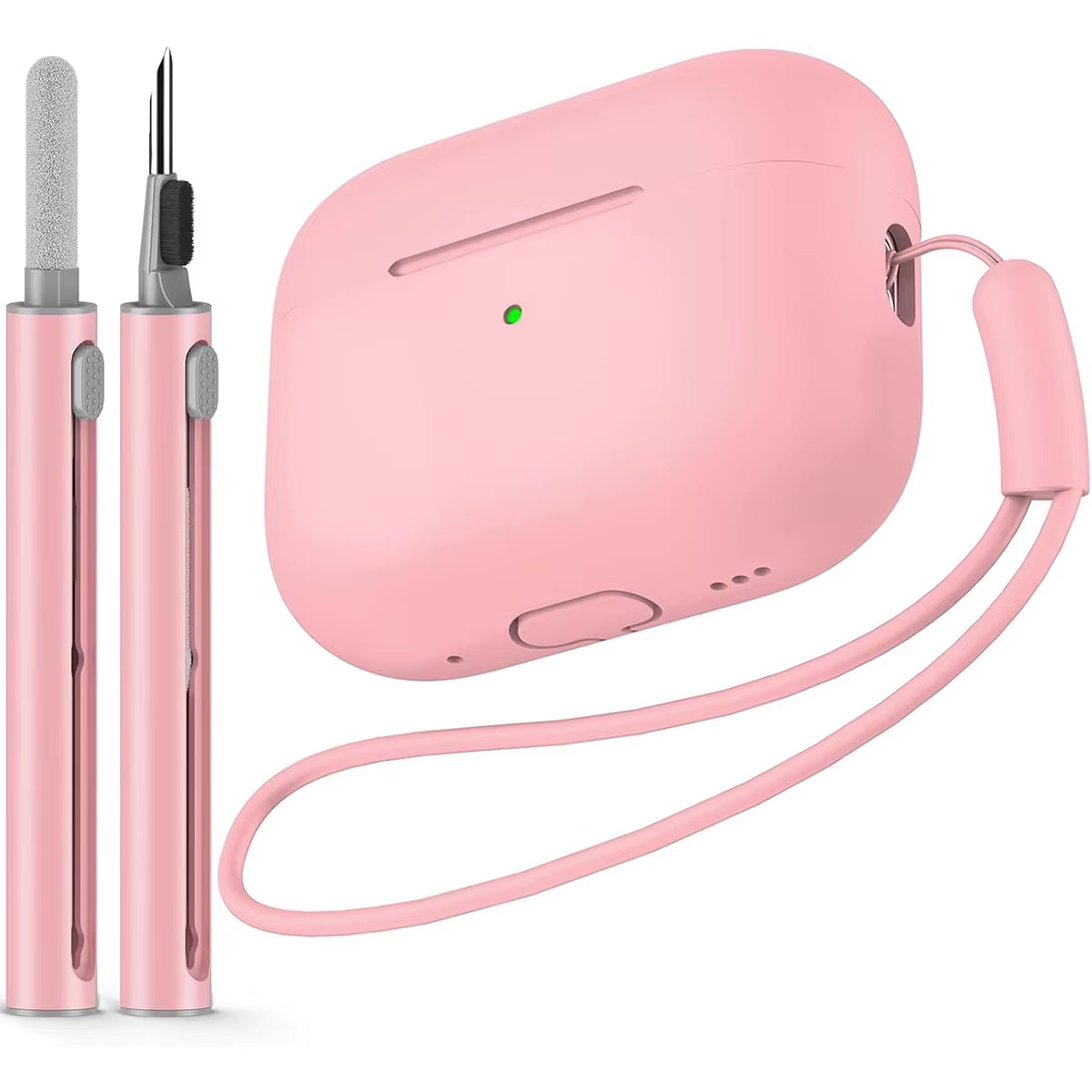 AirPods Pro Protective Silicone Case with Cleaning Kit for 1st and 2nd Generation