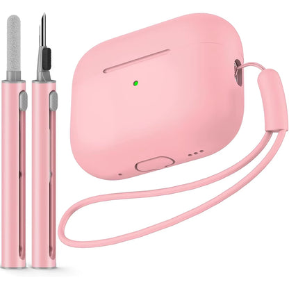 AirPods Pro Protective Silicone Case with Cleaning Kit for 1st and 2nd Generation