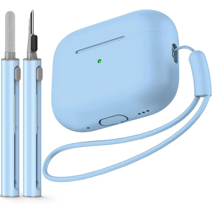 AirPods Pro Protective Silicone Case with Cleaning Kit for 1st and 2nd Generation