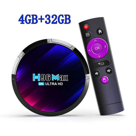MAX RK3528 Android TV Box - 4K and 8K Video Support, Dual-Band WiFi 6, Bluetooth 5.0, Set-Top Streaming Device