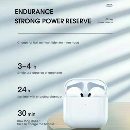 Pro 4 TWS Wireless Bluetooth 5.3 Earbuds with Microphone and Waterproof Design for Xiaomi and iPhone
