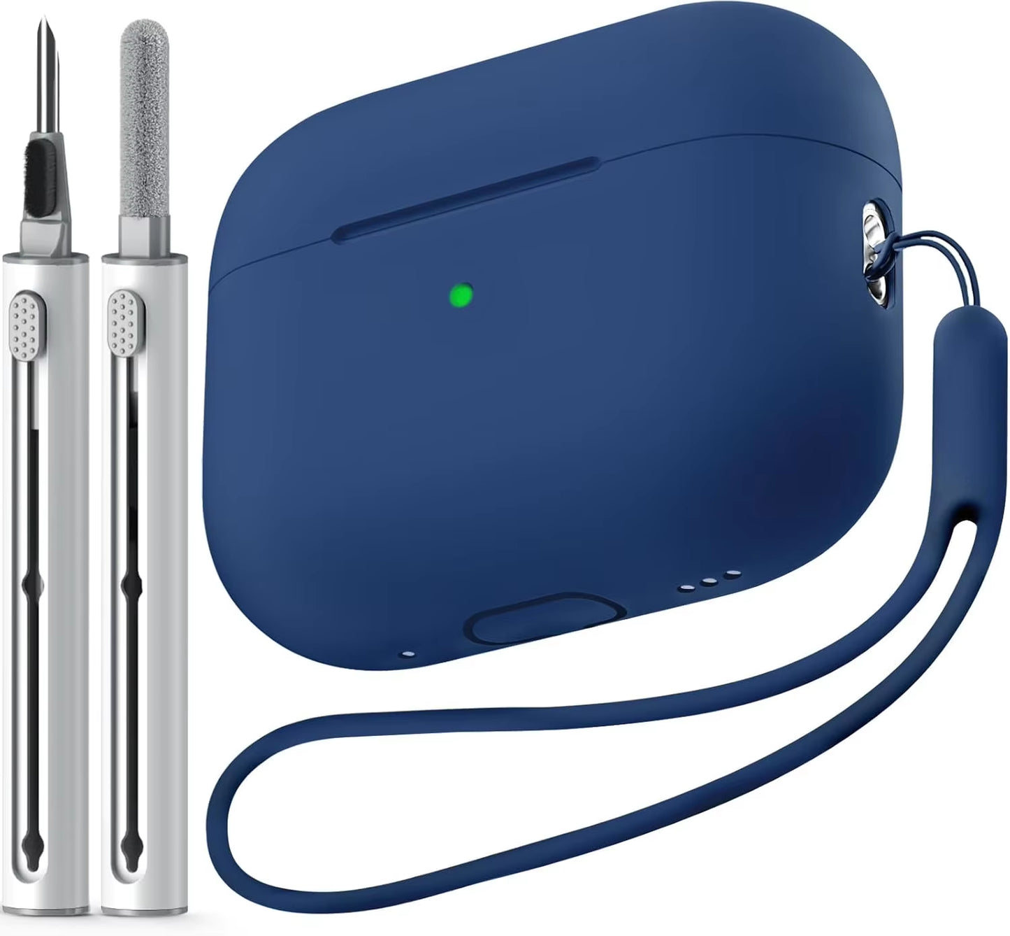 AirPods Pro Protective Silicone Case with Cleaning Kit for 1st and 2nd Generation