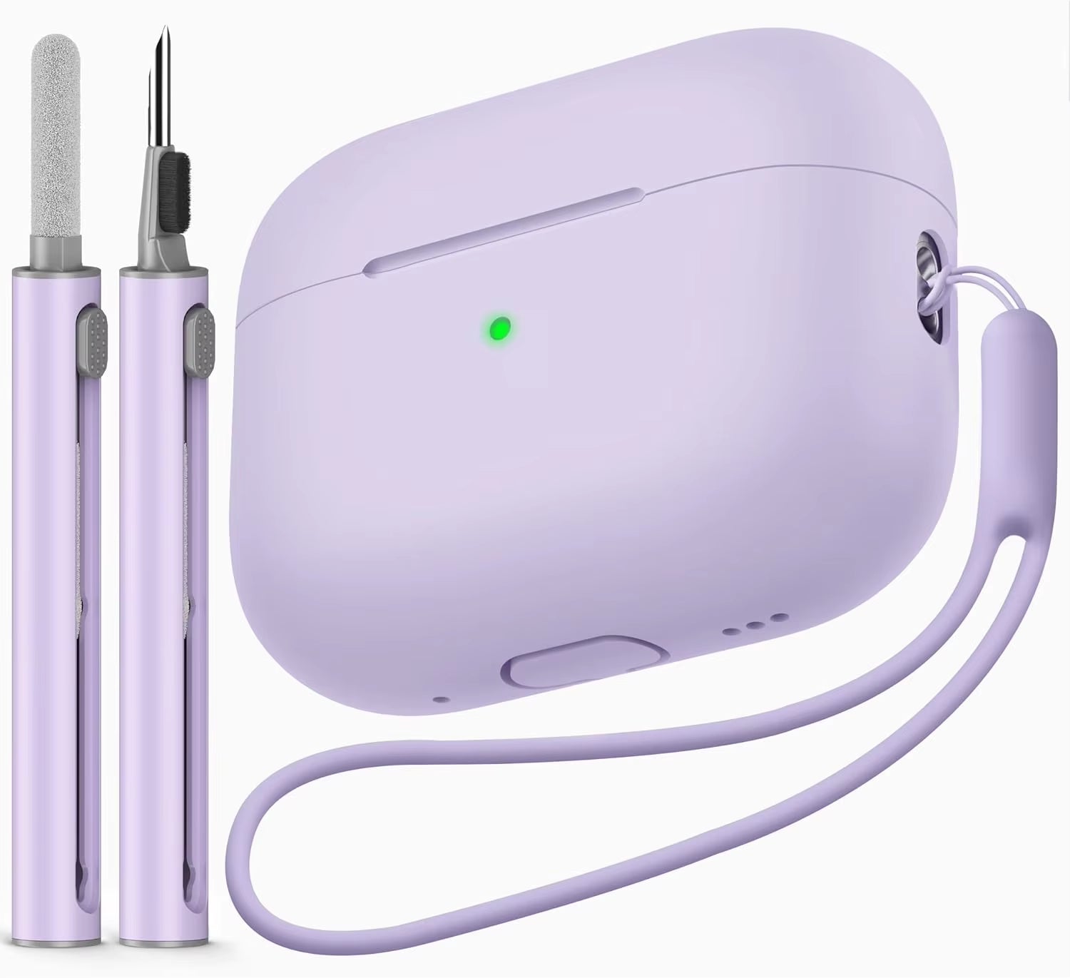 AirPods Pro Protective Silicone Case with Cleaning Kit for 1st and 2nd Generation