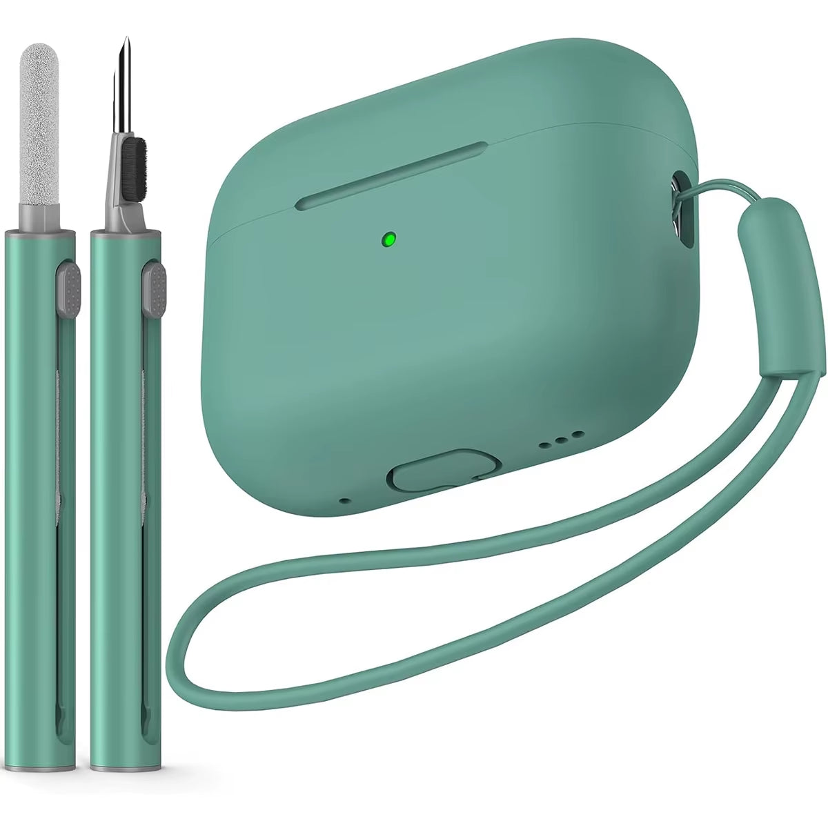 AirPods Pro Protective Silicone Case with Cleaning Kit for 1st and 2nd Generation