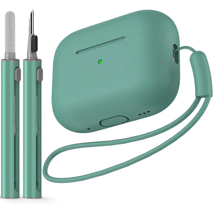 AirPods Pro Protective Silicone Case with Cleaning Kit for 1st and 2nd Generation